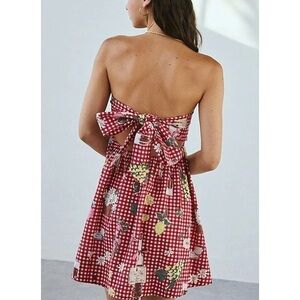 Urban Outfitters Juliana Smocked Strapless Mini Dress!
